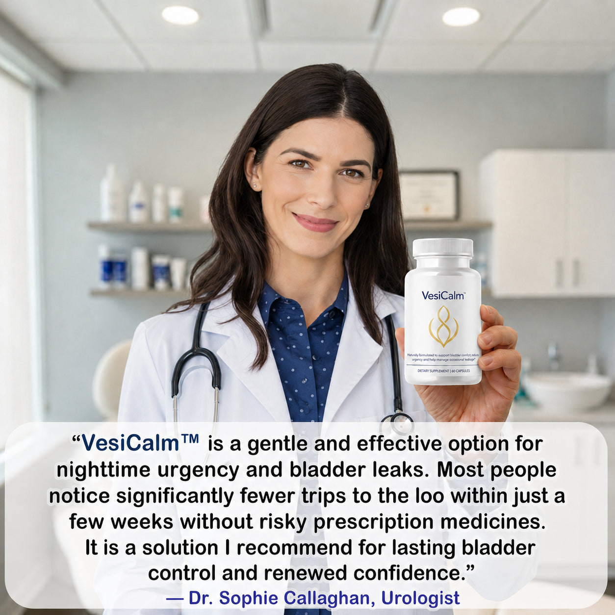 Recommended by urologists instead of risky prescription medications and Kegel exercises